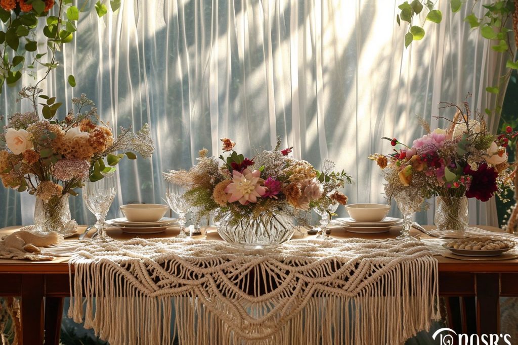 L’élégance du macramé : Des chemins de table pour chaque occasion