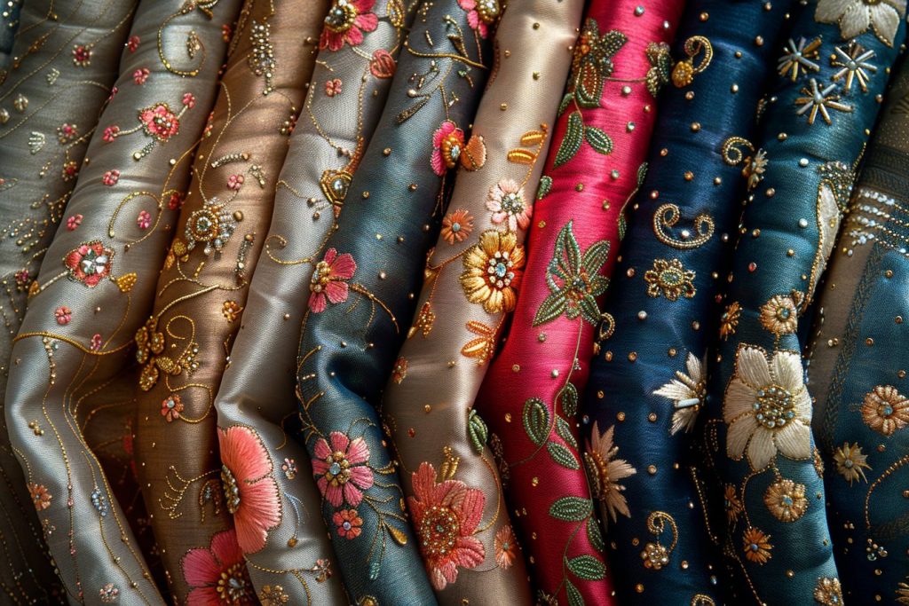 La magie des contrastes : robes fleuries et bijoux en métaux précieux