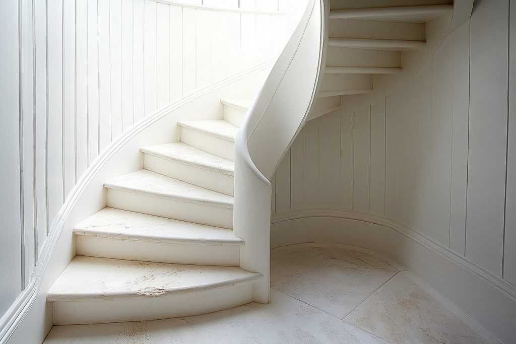 Escalier quart tournant : optimiser un angle dans un espace réduit