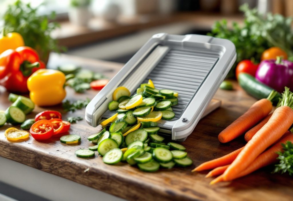 Mandoline trancheuse 4 en 1 : idées recettes pour sublimer vos plats