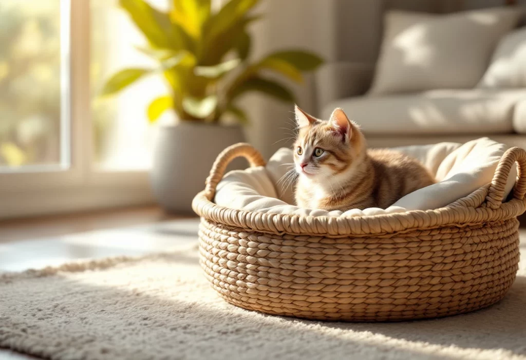 Faites plaisir à votre chat grâce à nos paniers adaptés