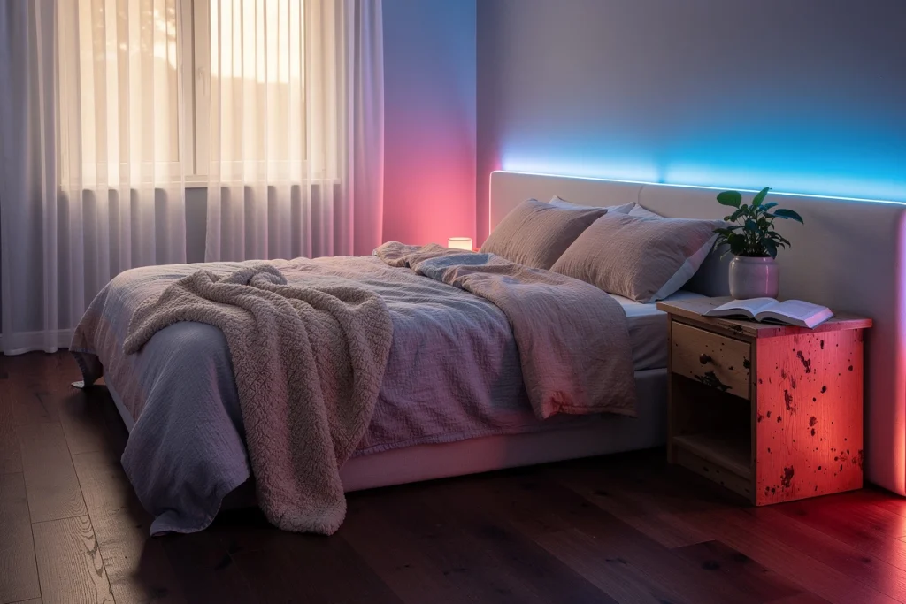 Les néons qui apaisent : des alliés pour une chambre relaxante