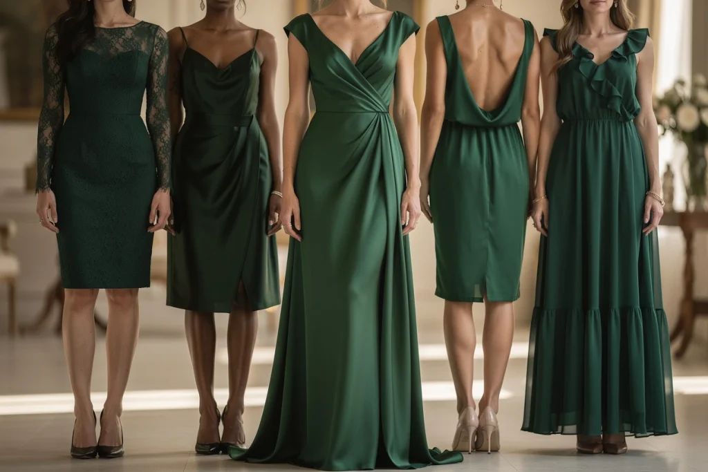 5 looks irrésistibles avec nos robes vert émeraude