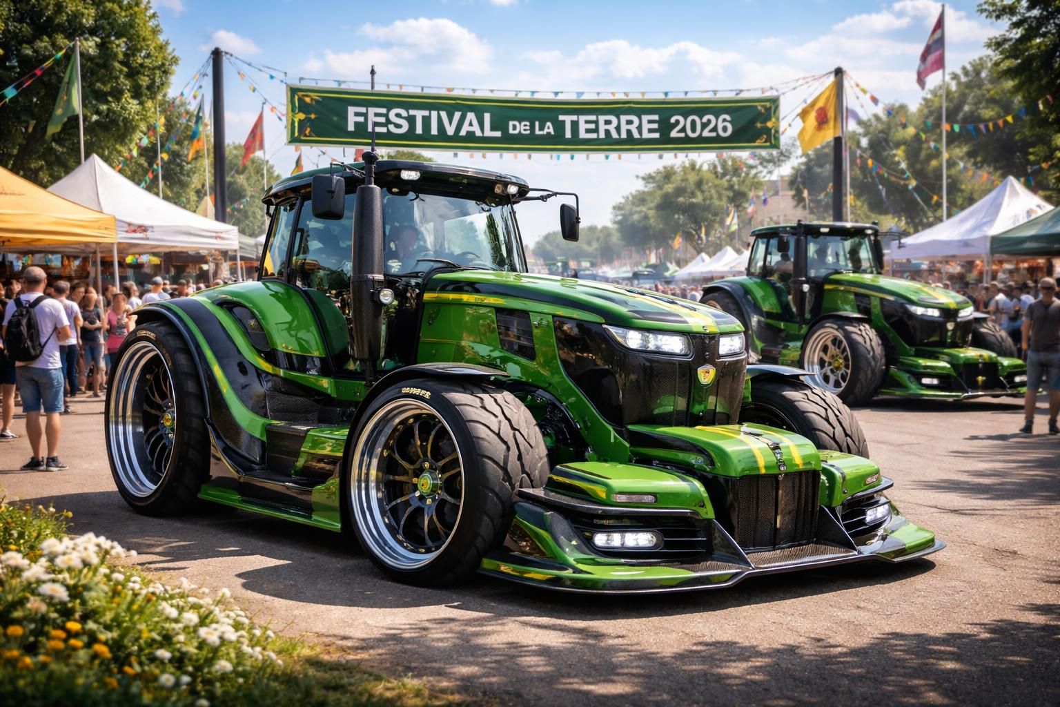 découvrez le festival de la terre 2026 qui accueille une exposition unique de tracteurs sportifs john deere tunés, alliant puissance et design innovant pour les passionnés d'agriculture et de performance.