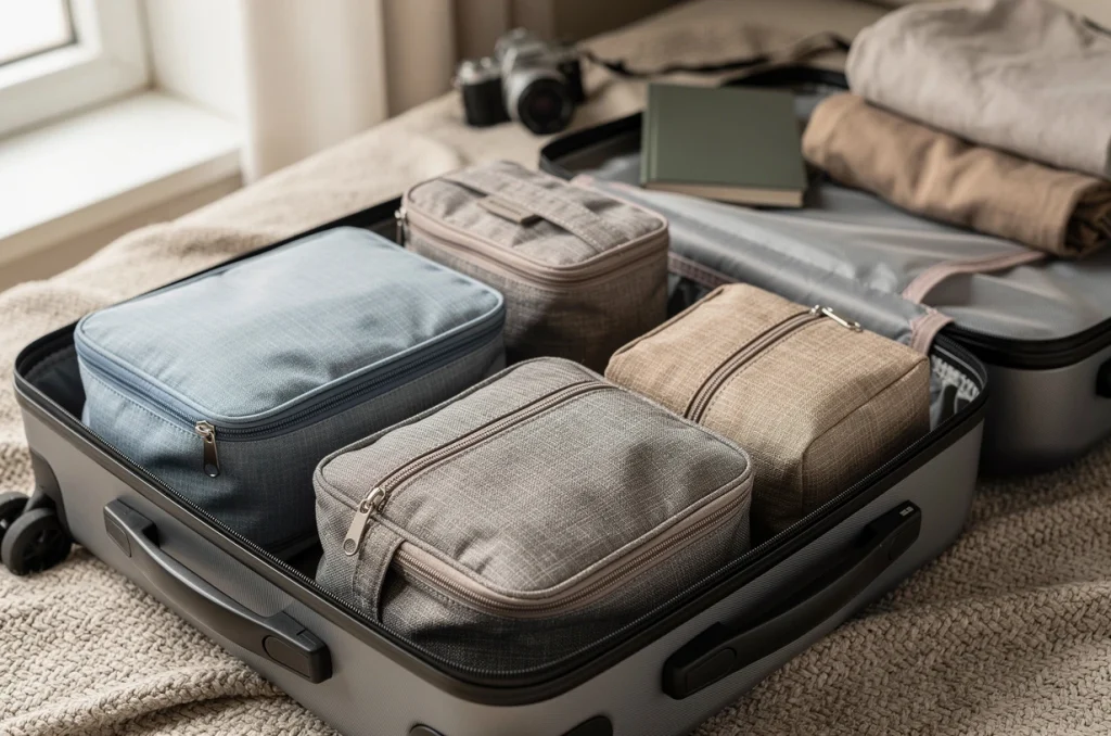 Des organisateurs de valise adaptés aux familles voyageuses