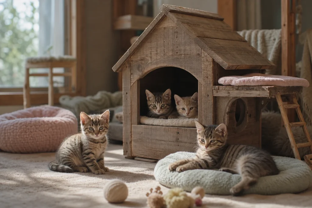 Maison pour chatons : les modèles qui transforment leur quotidien