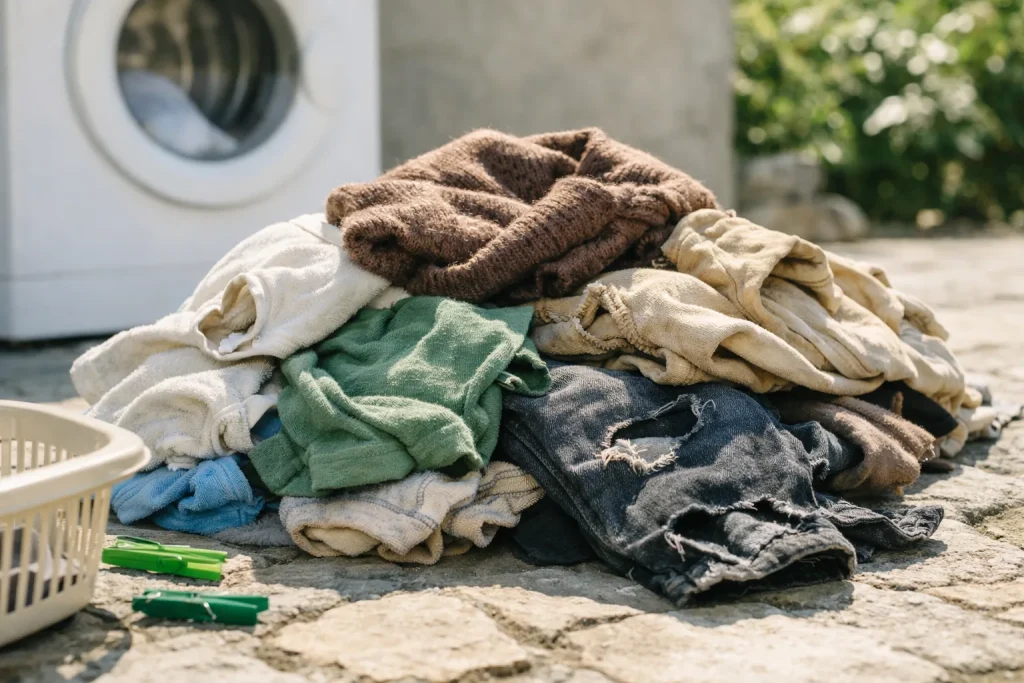 La plupart des vêtements meurent au lavage, pas à l’usage
